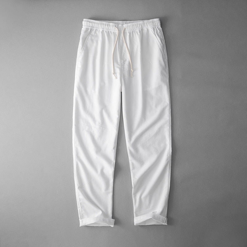 Men's Loose Straight Linen Pants Plus And Extra Size Cotton And Linen