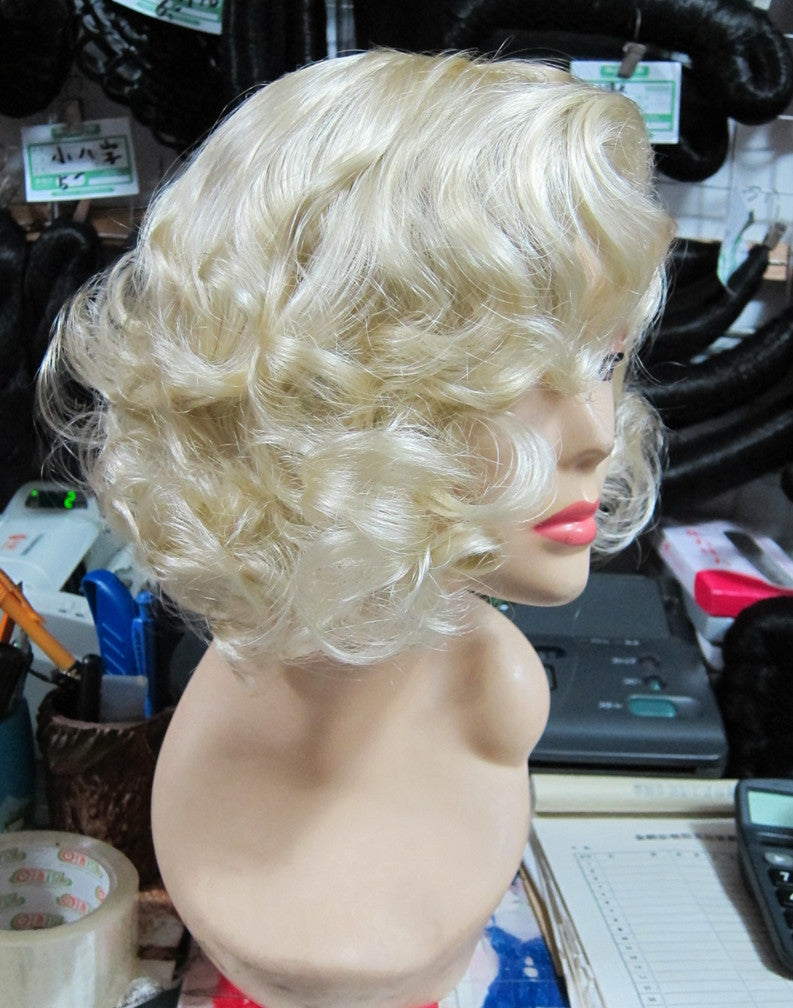 Blonde Curly Fashion Ladies Prom Wig