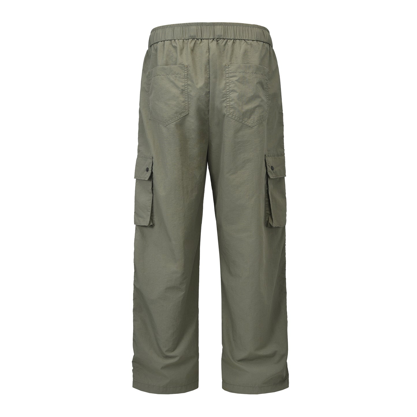 Large Pocket Paratrooper Pants Loose Wide Leg Drawstring Ankle-tied Casual Pants