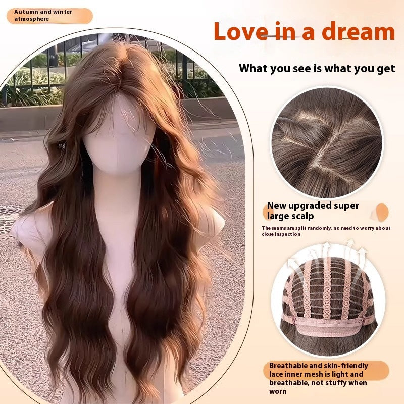 Wig Female Full-head Wig Artificial Hair Natural Long Curly Hair