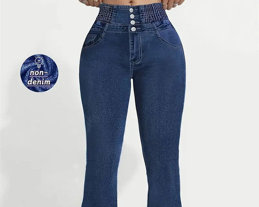 Women's High Waist 3D Printed Bootcut Trousers Yoga Pants Casual Pants