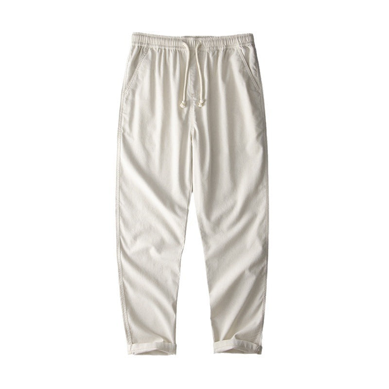 Men's Loose Straight Linen Pants Plus And Extra Size Cotton And Linen