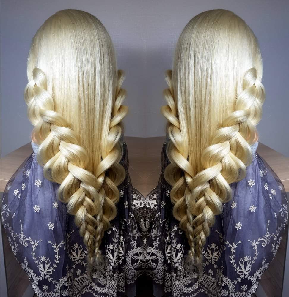 Lace Wig 13x6 Hand-woven High-temperature Fiber Long