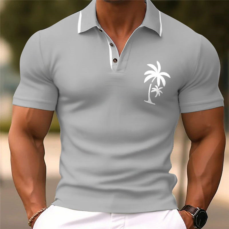3D Printed Short Sleeve Simple Fashion Loose