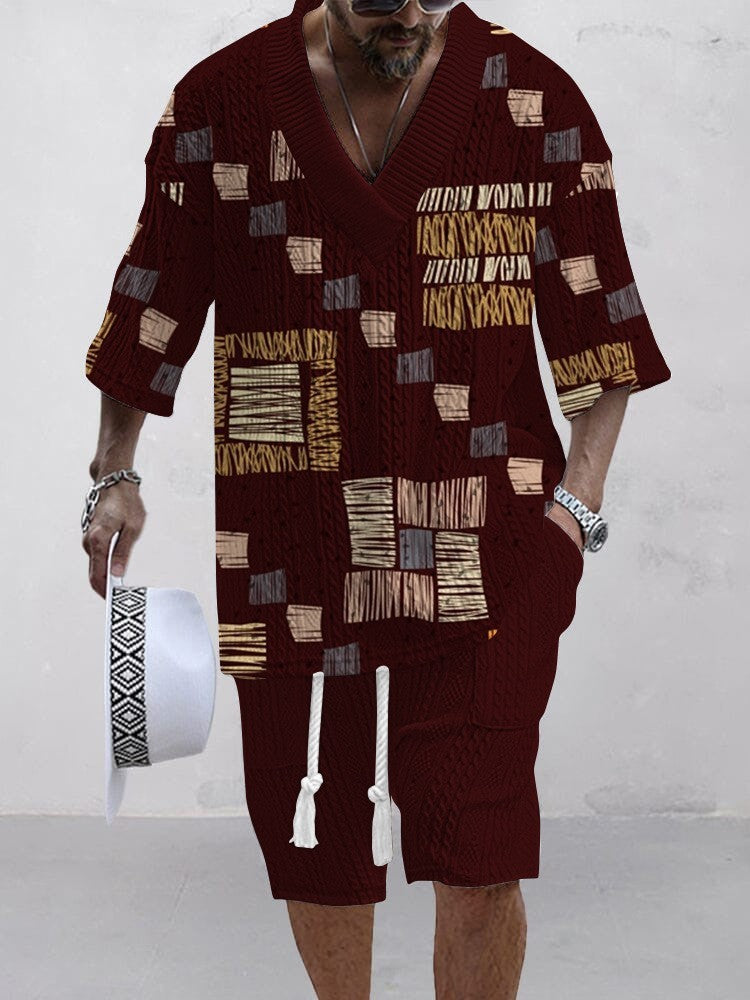 Men's Fashionable Jacquard Suit